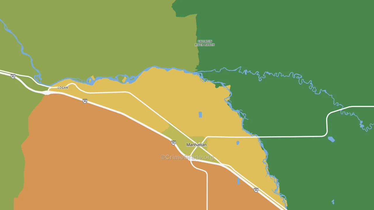 Logan, MT Map of Arson Rates