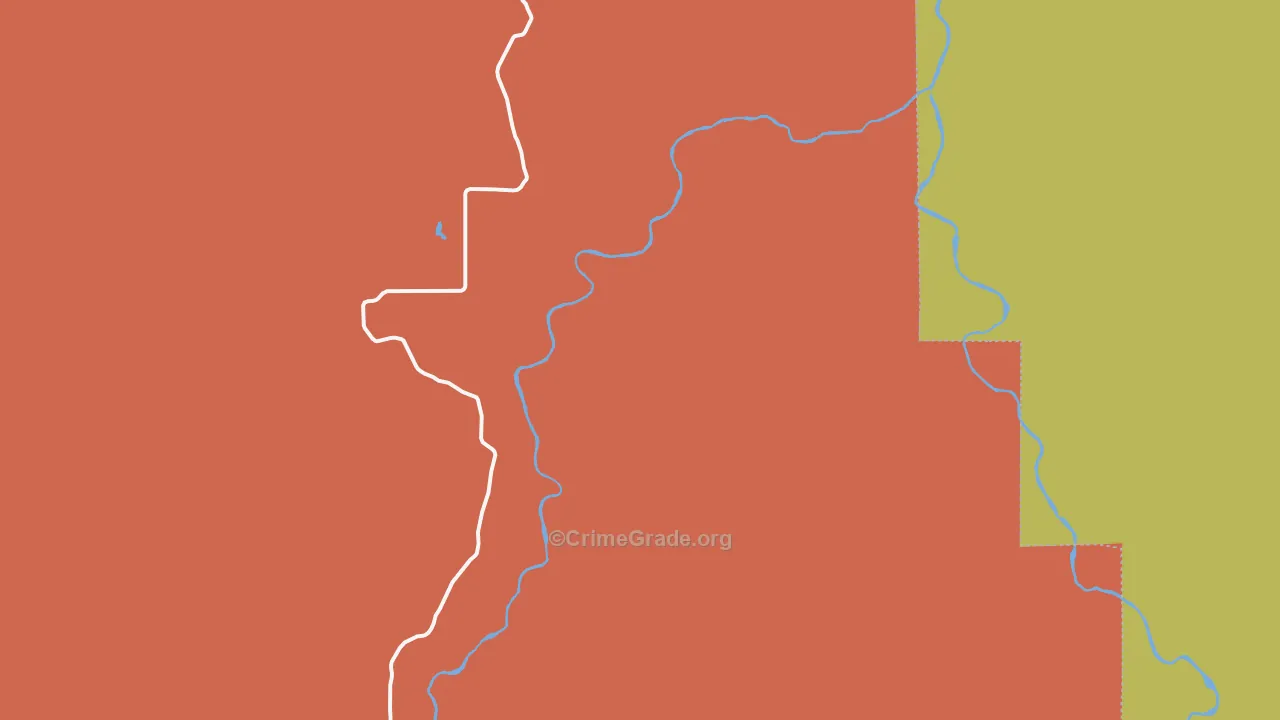 Looking Glass, OR Map of Arson Rates