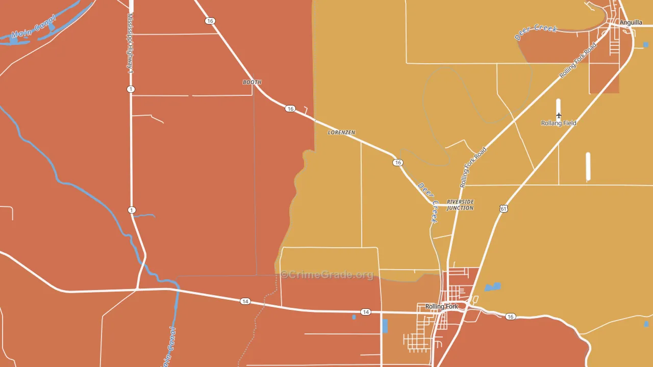 Lorenzen, MS Map of Arson Rates
