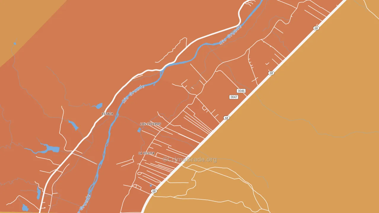 Los Luceros, NM Map of Arson Rates