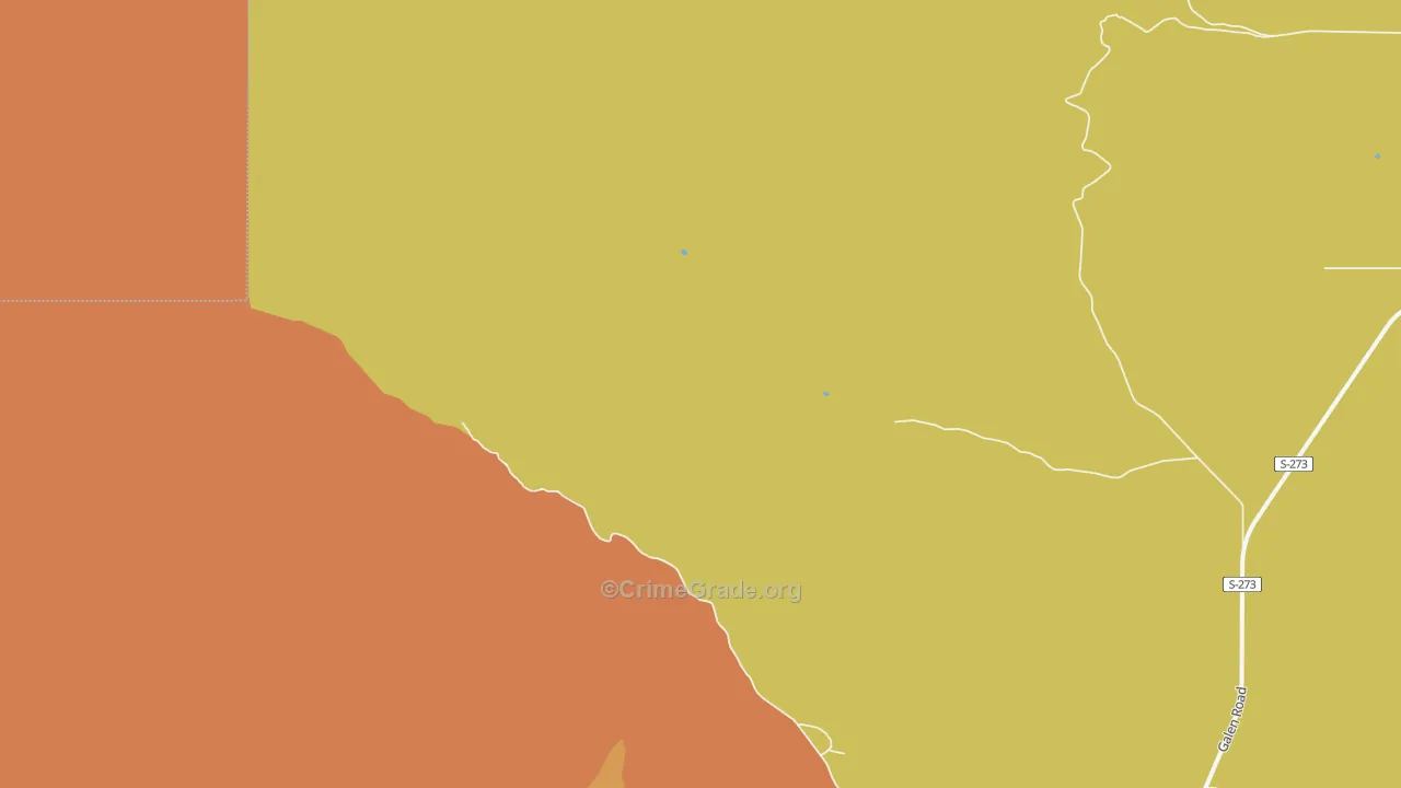 Lost Creek, MT Map of Arson Rates