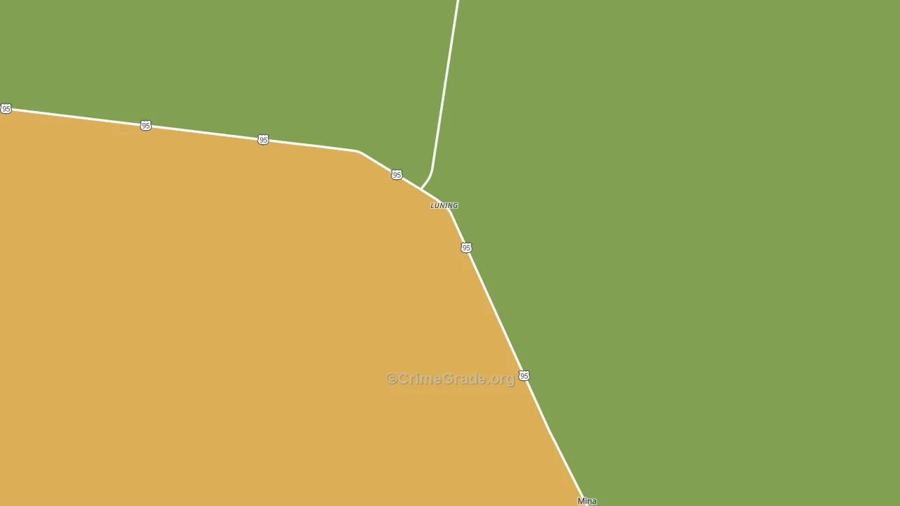 Luning, NV Map of Arson Rates