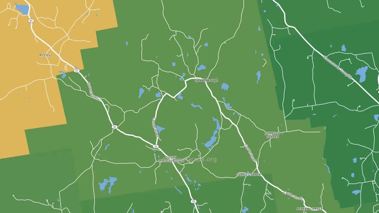 Lyndeborough, NH Map of Arson Rates