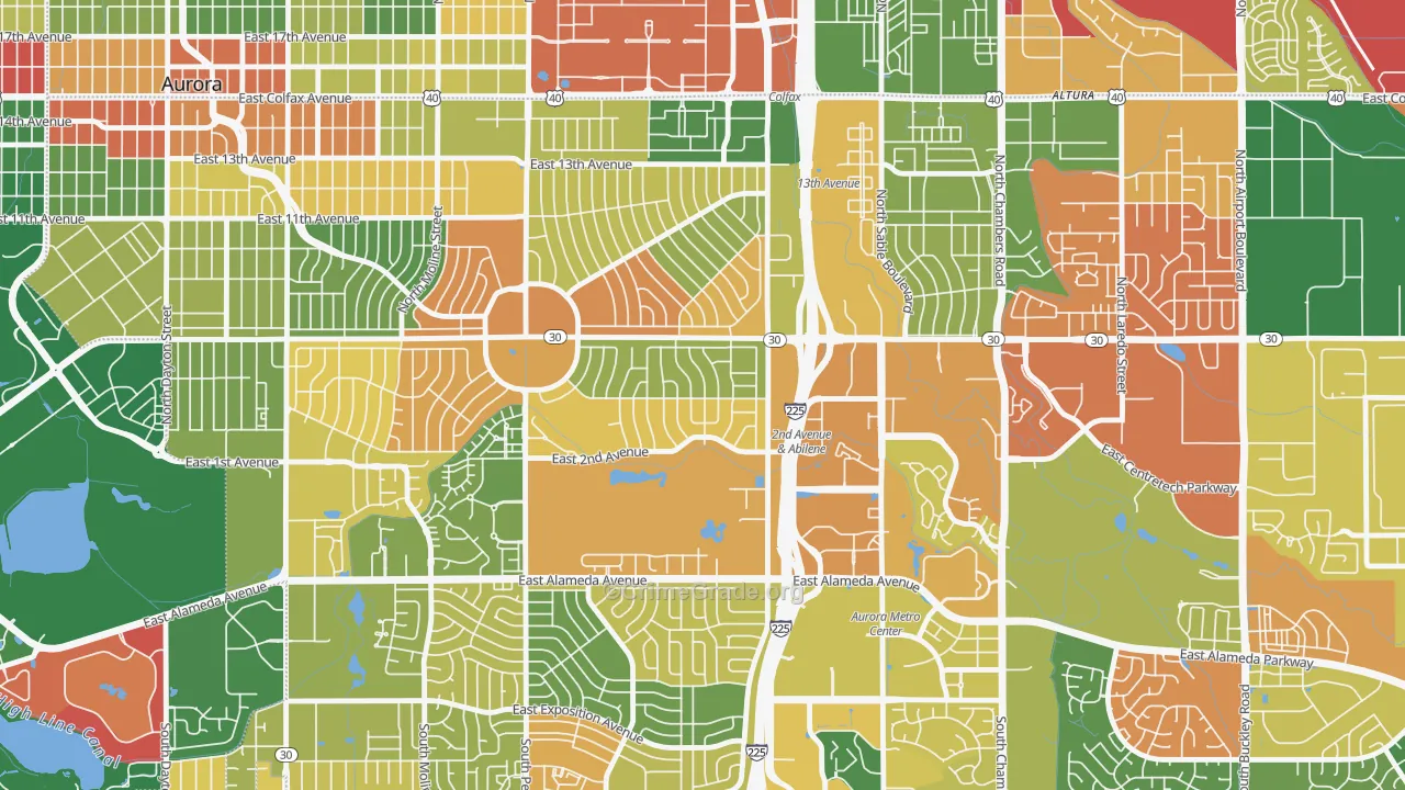 Lynn Knoll, Aurora, CO Map of Arson Rates