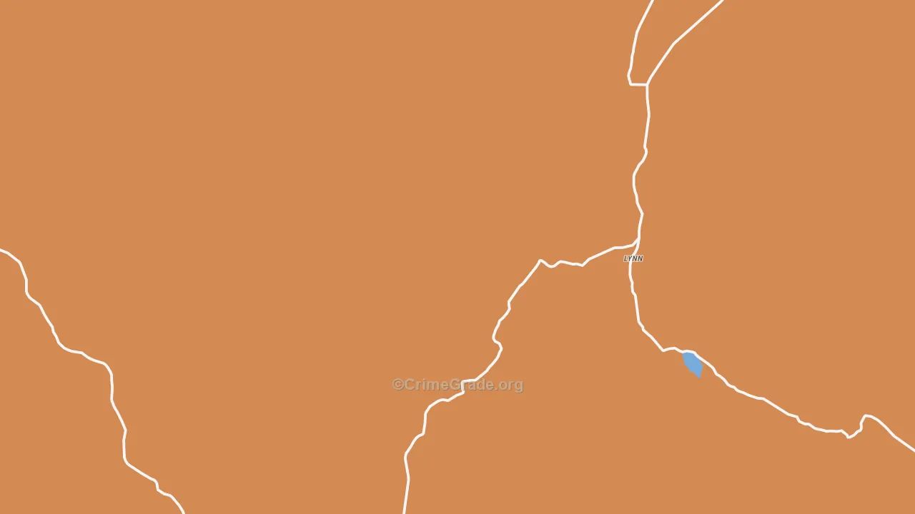 Lynn, UT Map of Arson Rates