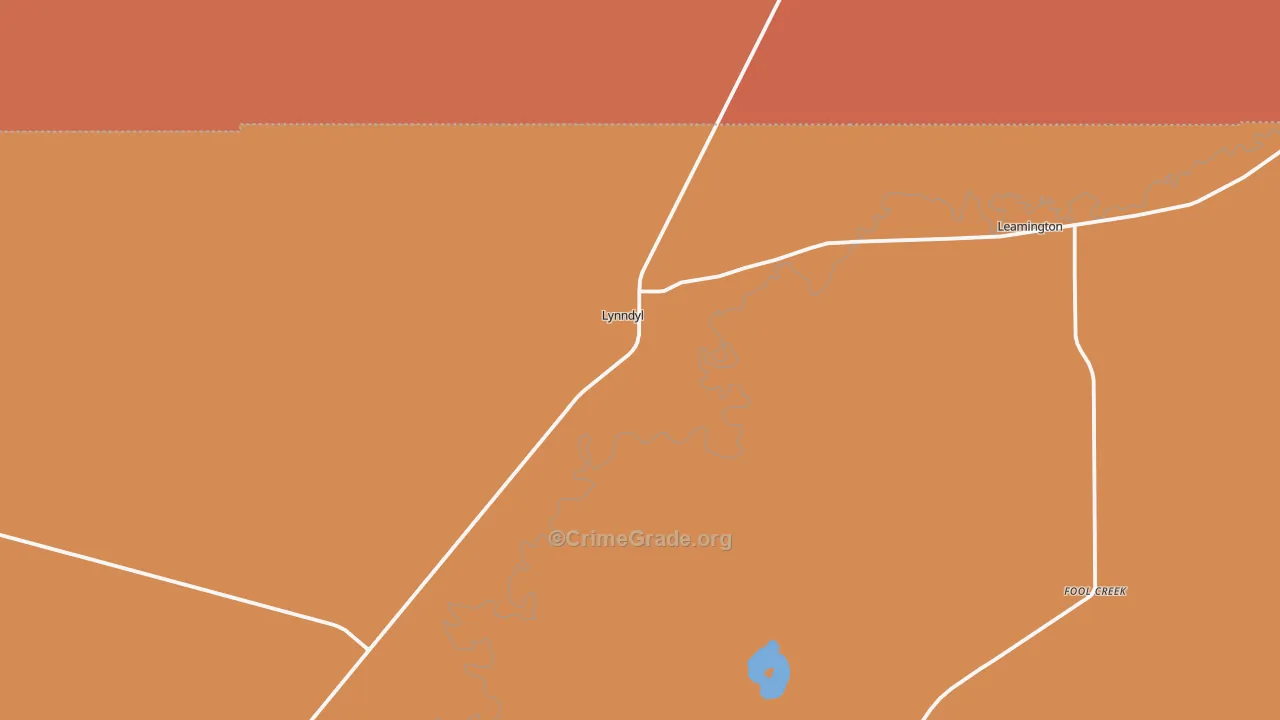 Lynndyl, UT Map of Arson Rates