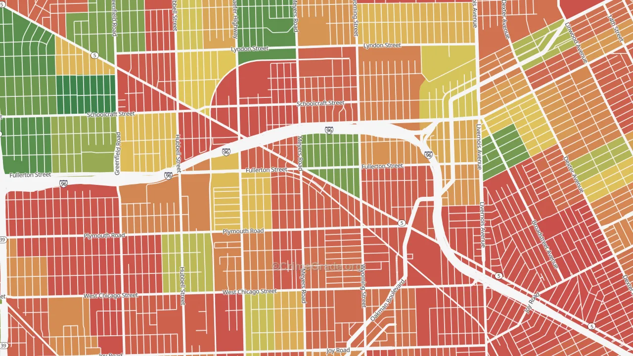 MacKenzie, Detroit, MI Map of Arson Rates