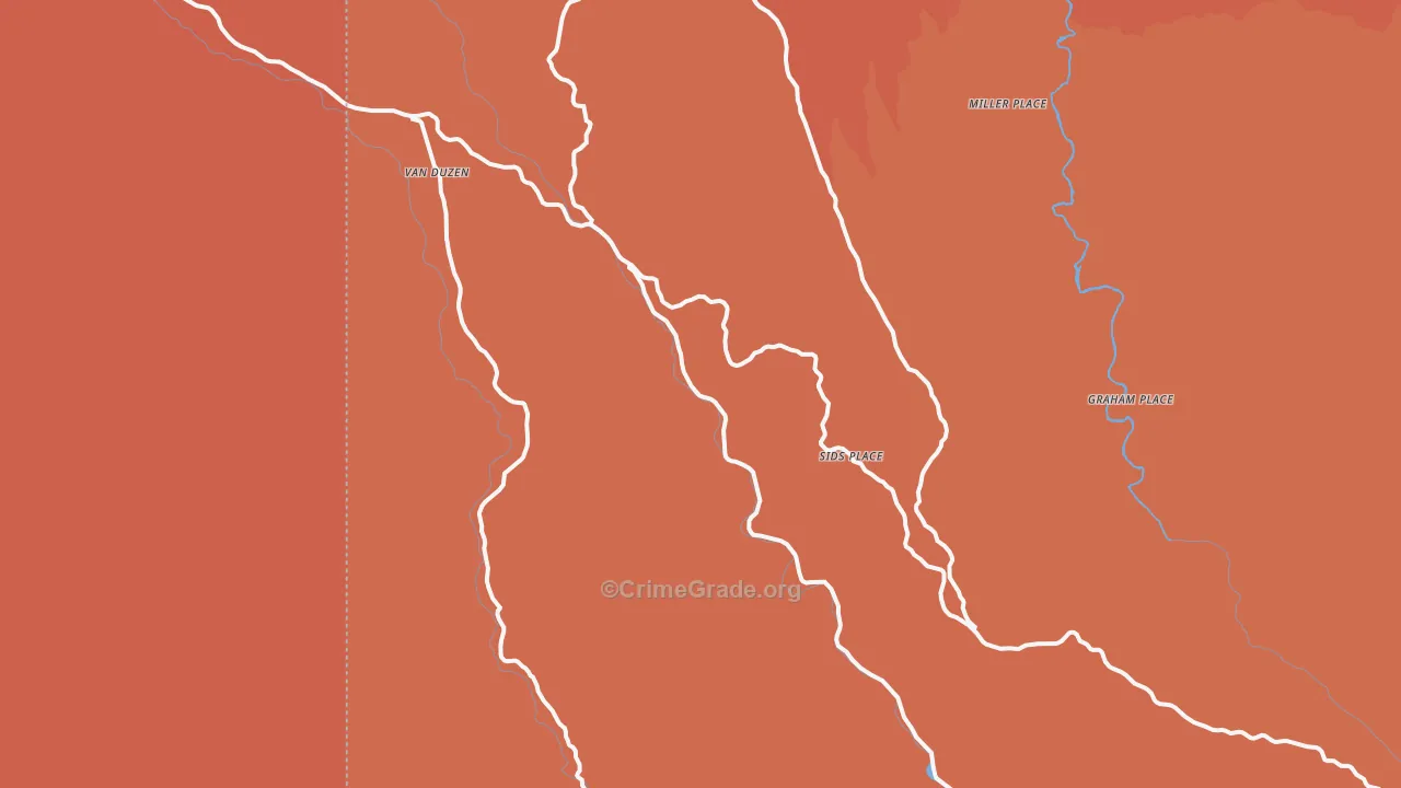 Mad River, CA Map of Arson Rates