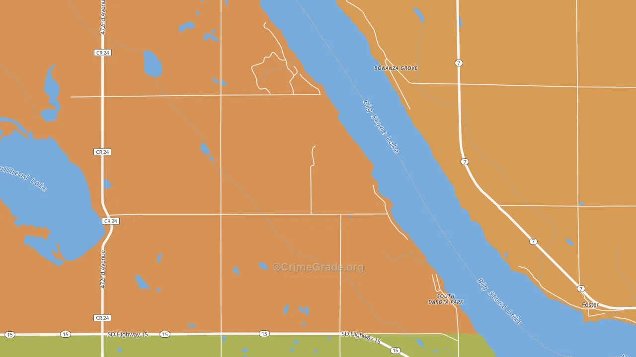 Madsen Beach, SD Map of Arson Rates