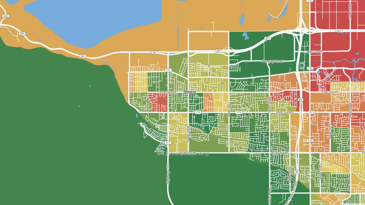 Magna, UT Map of Arson Rates