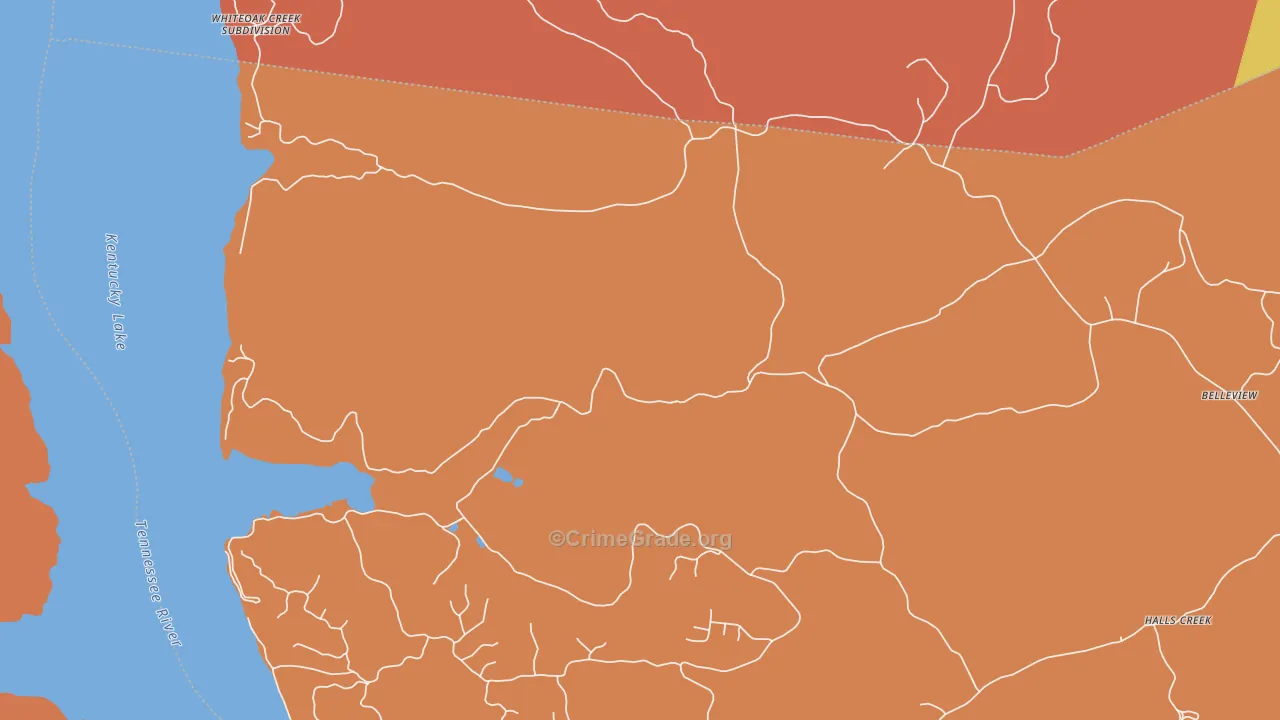 Magnolia, TN Map of Arson Rates