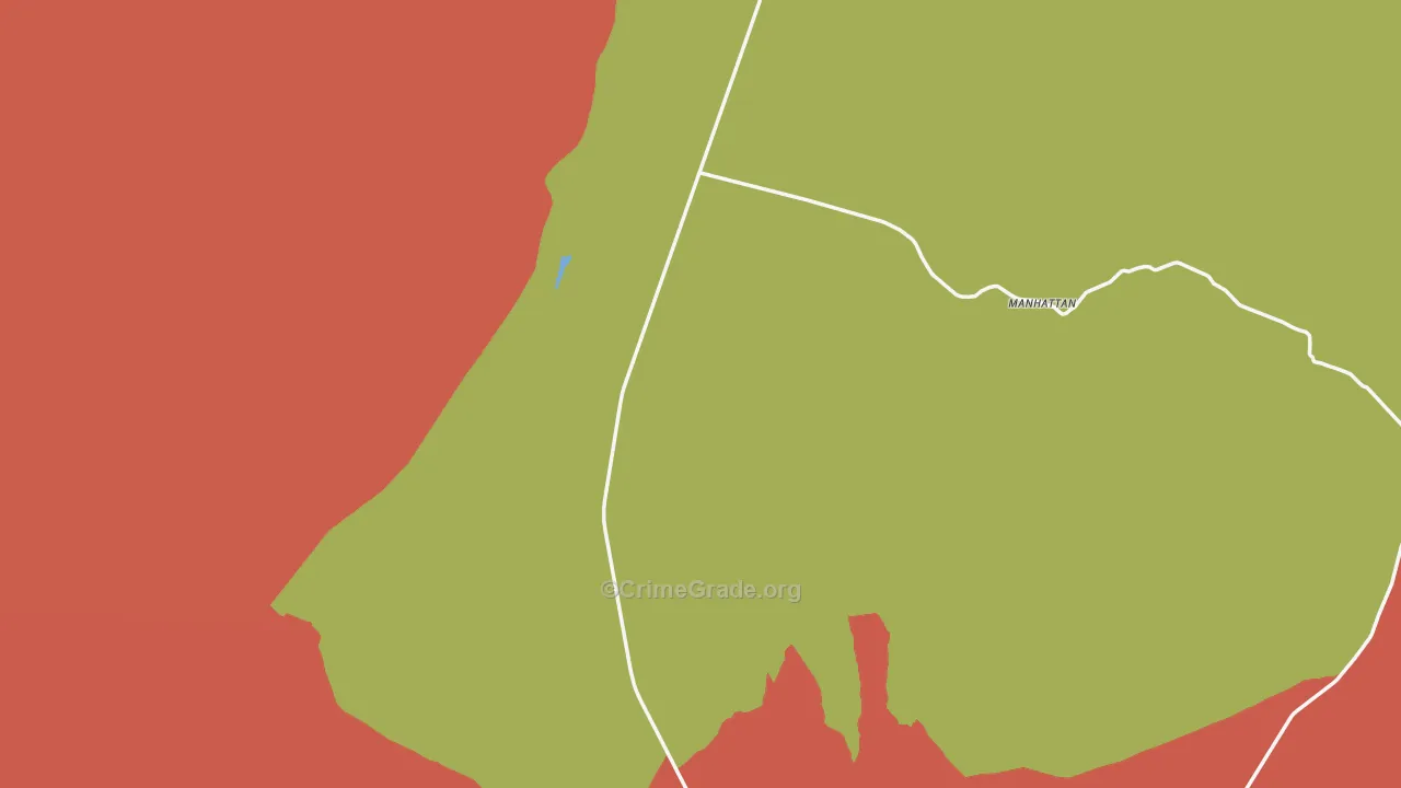 Manhattan, NV Map of Arson Rates