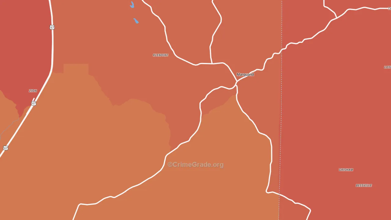 Marquand, MO Map of Arson Rates