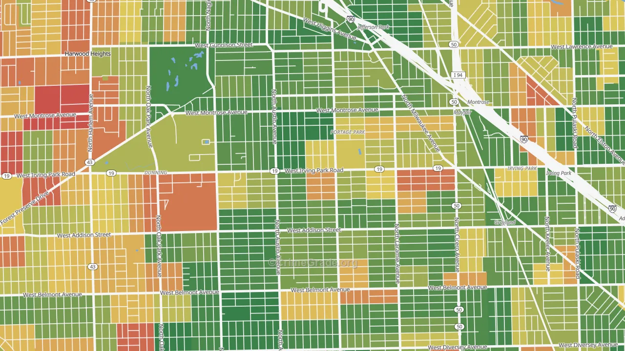 Martin Luther, Chicago, IL Map of Arson Rates