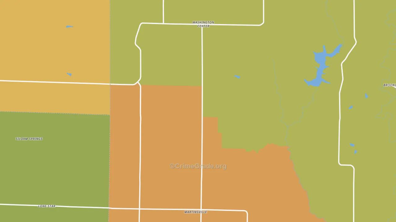 Martinsville, MO Map of Arson Rates