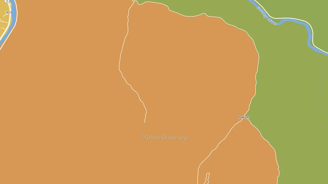 Marvel, WV Map of Arson Rates