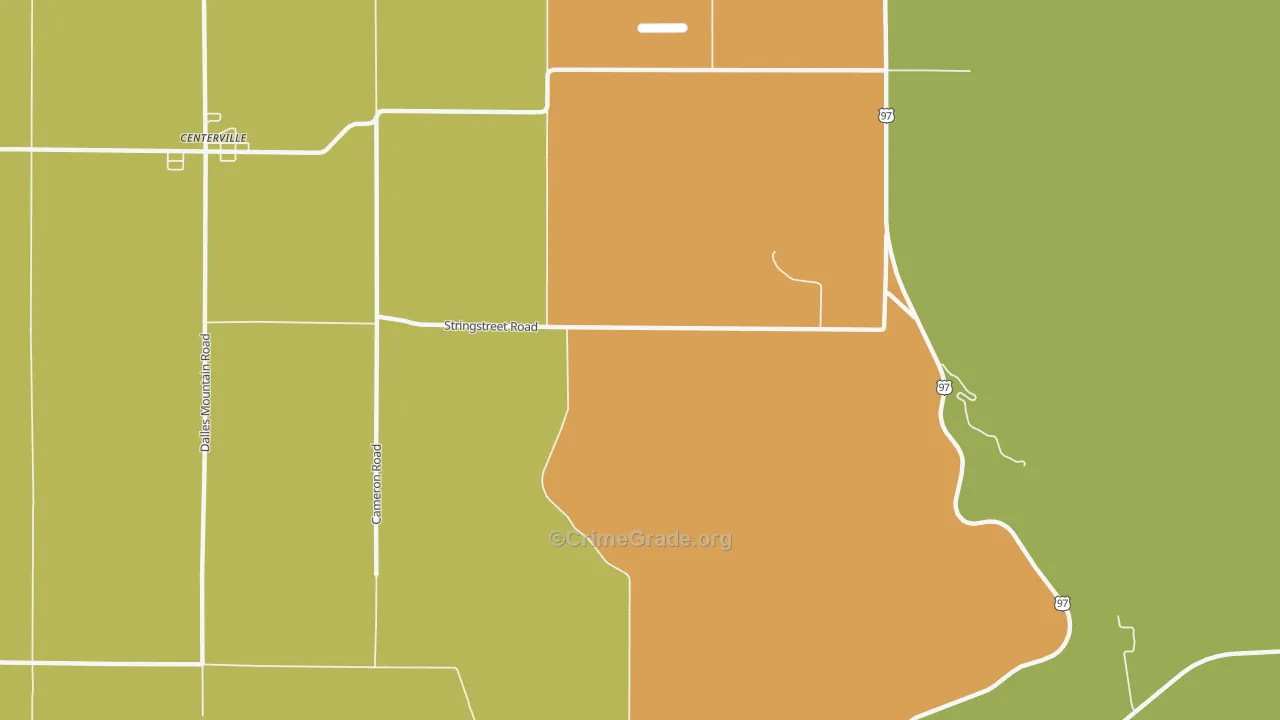 Maryhill, WA Map of Arson Rates