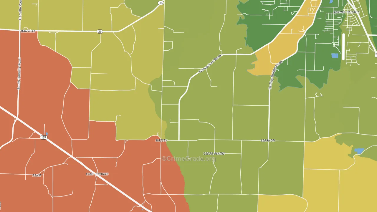 Massey, AL Map of Arson Rates