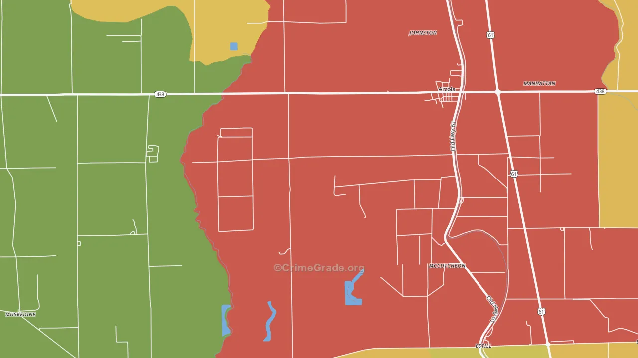McCutcheon, MS Map of Arson Rates
