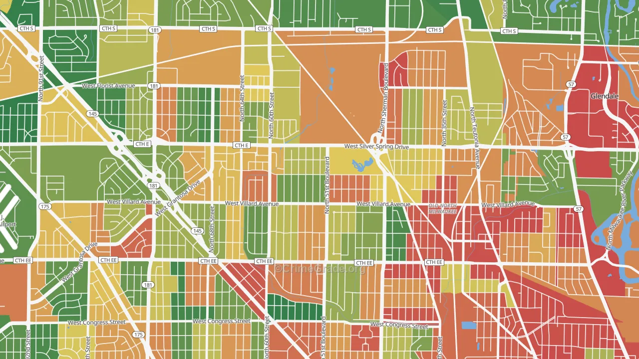 McGovern Park, Milwaukee, WI Map of Arson Rates
