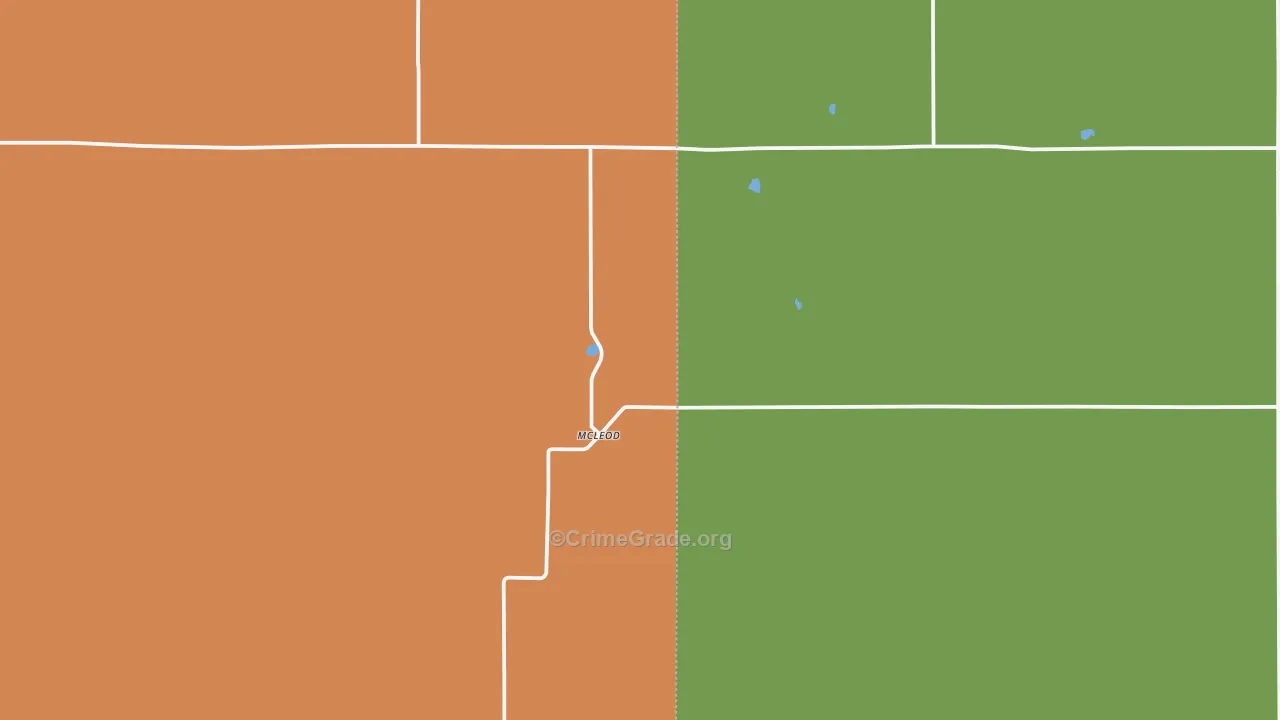 Mcleod, ND Map of Arson Rates