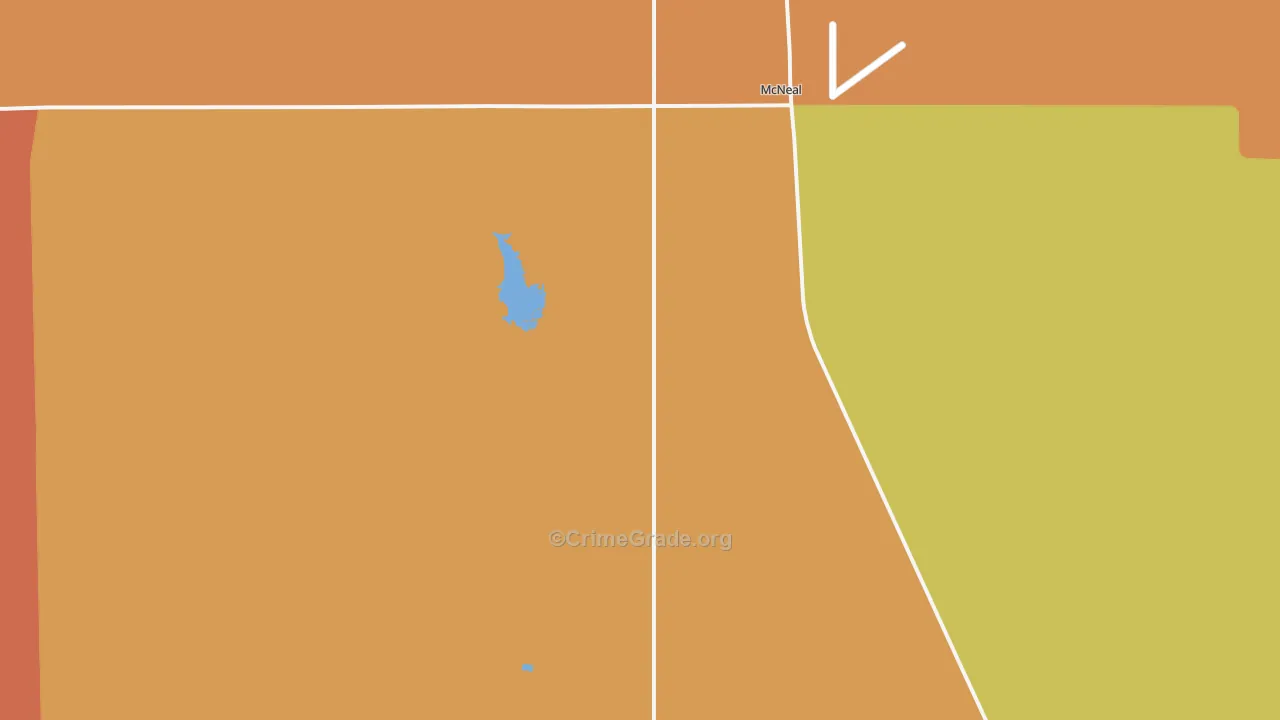 McNeal, AZ Map of Arson Rates