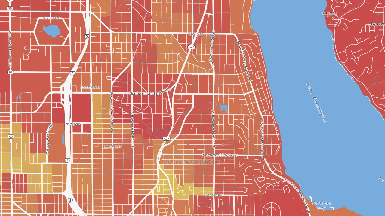 Meadowbrook, Seattle, WA Map of Arson Rates