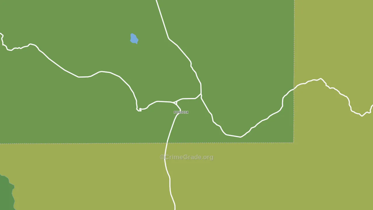 Medical Springs, OR Map of Arson Rates