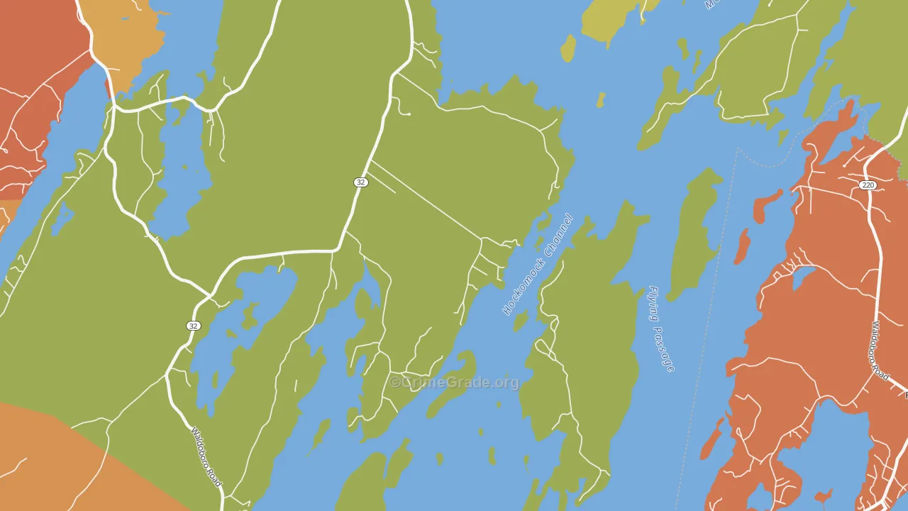 Medomak, ME Map of Arson Rates