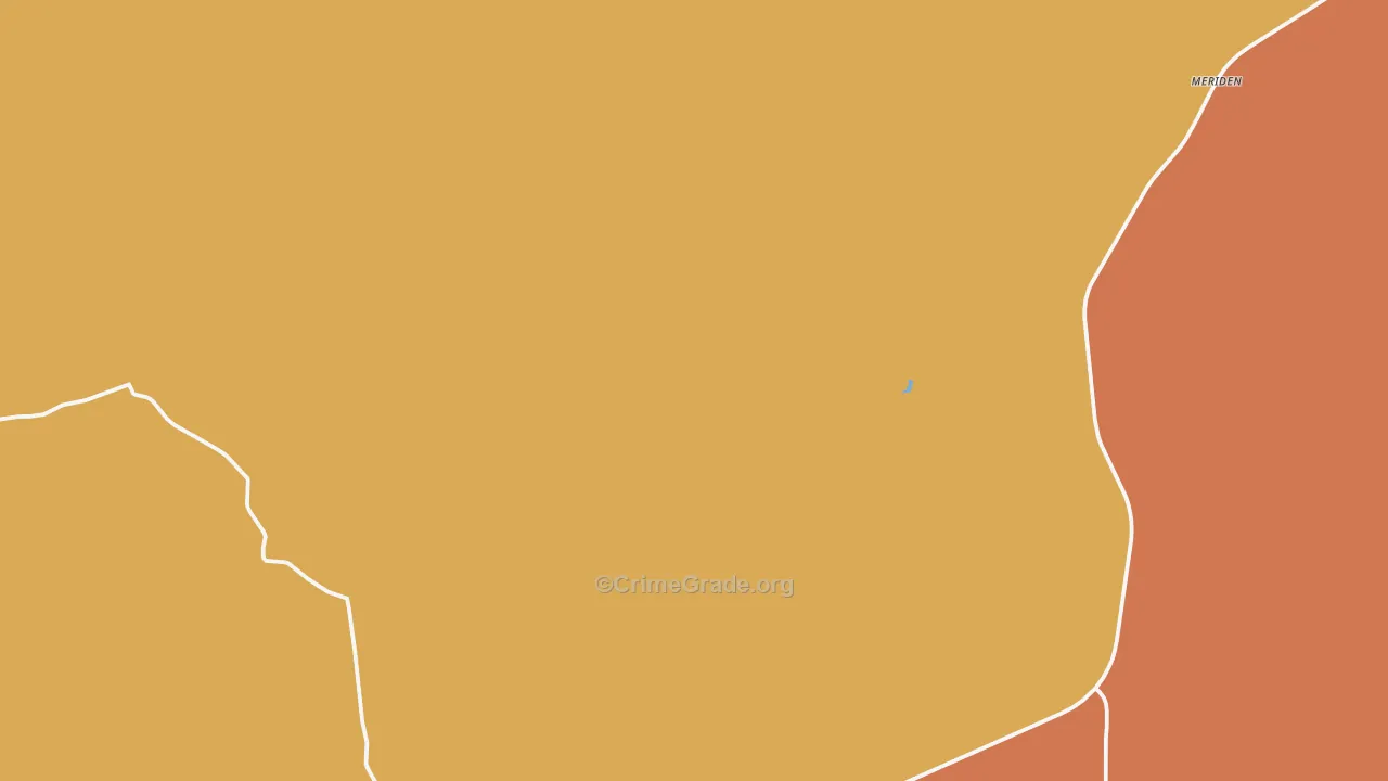 Meriden, WY Map of Arson Rates