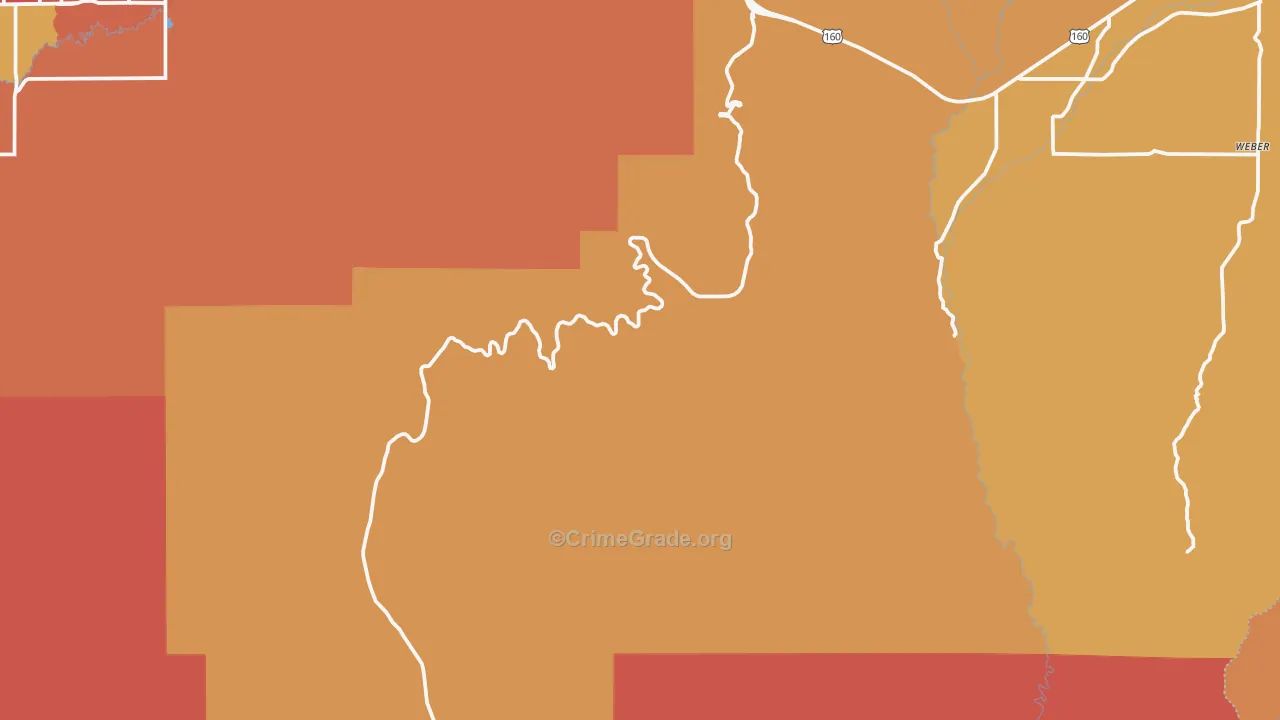 Mesa Verde National Park, CO Map of Arson Rates