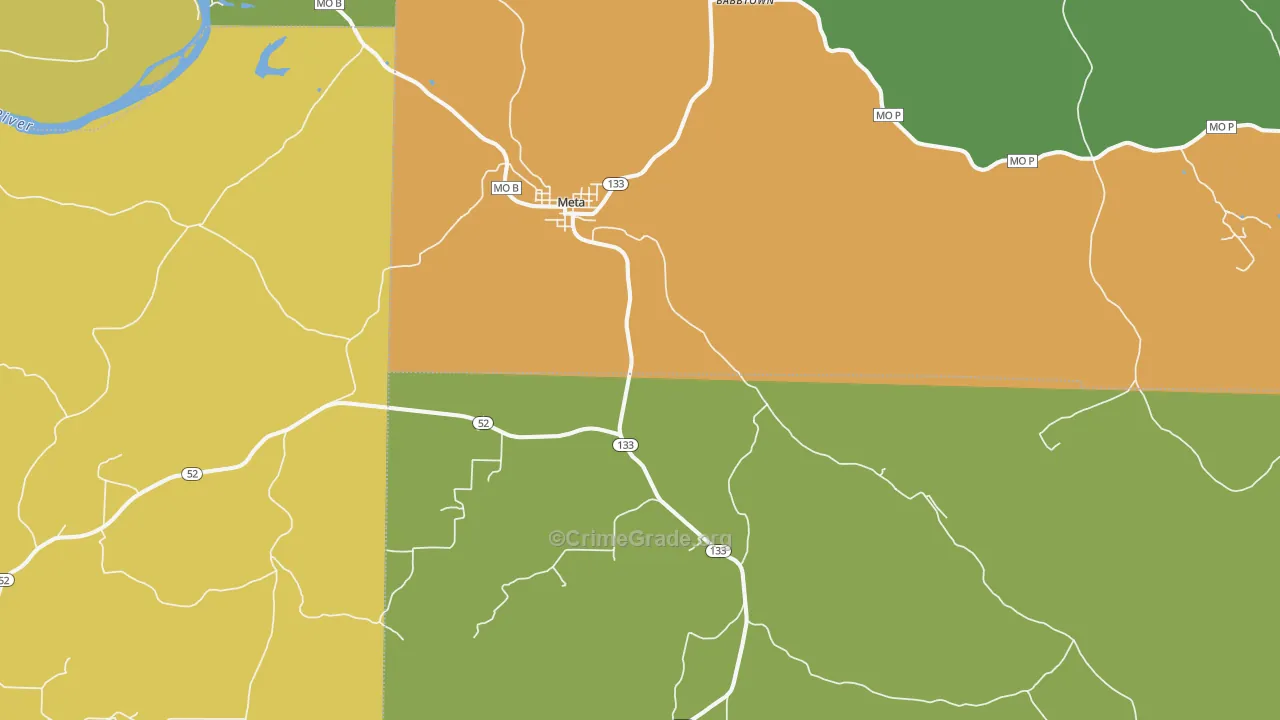 Meta, MO Map of Arson Rates