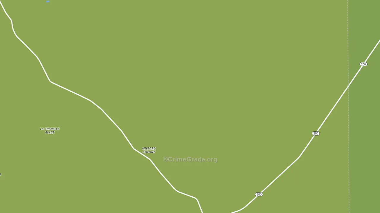 Milford Colony, MT Map of Arson Rates