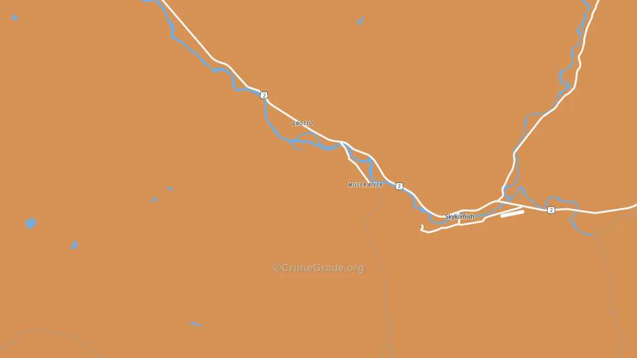 Miller River, WA Map of Arson Rates