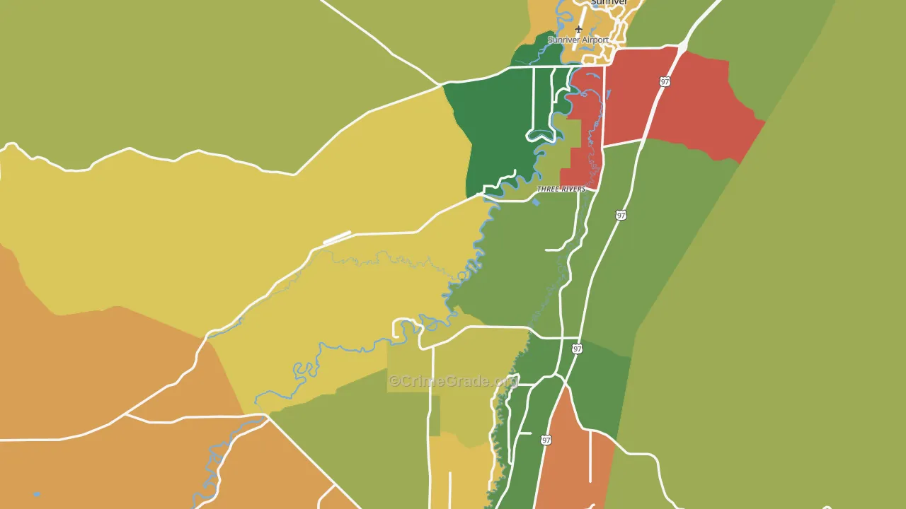 Millican, OR Map of Arson Rates
