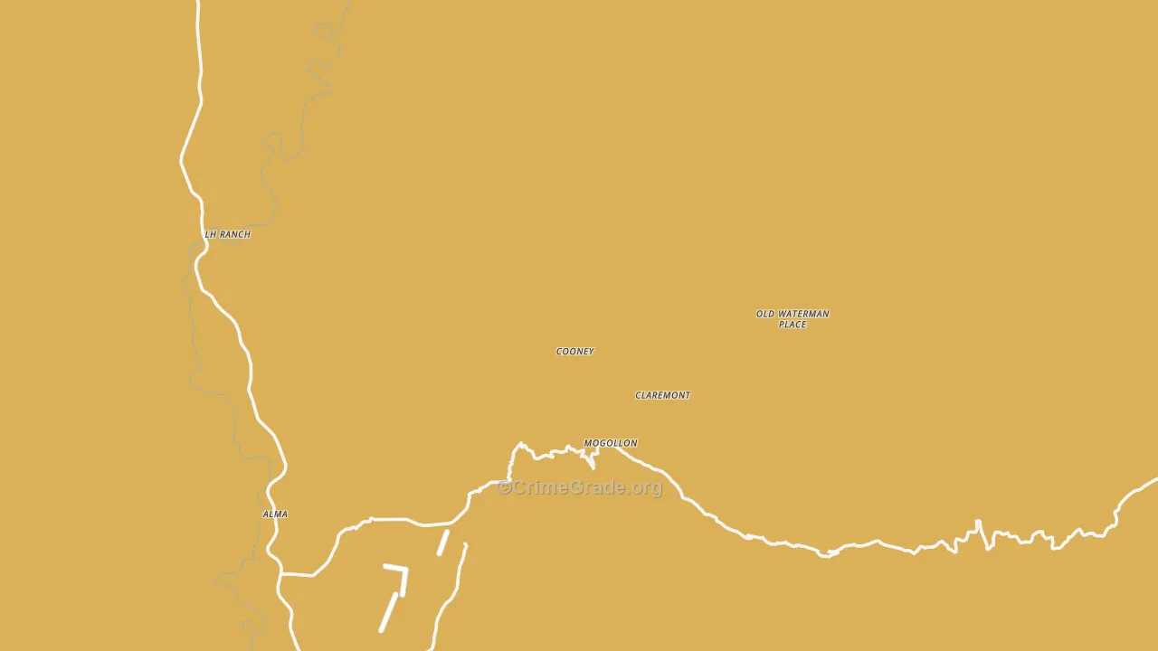 Mogollon, NM Map of Arson Rates