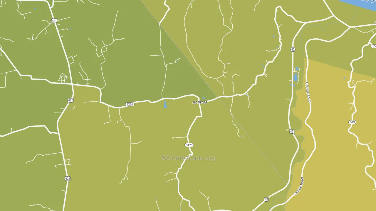Monitor, KY Map of Arson Rates