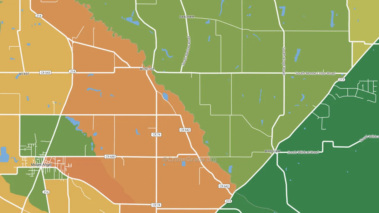 Monitor, OR Map of Arson Rates