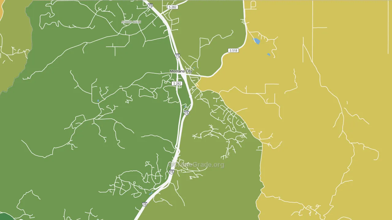 Montana City, MT Map of Arson Rates
