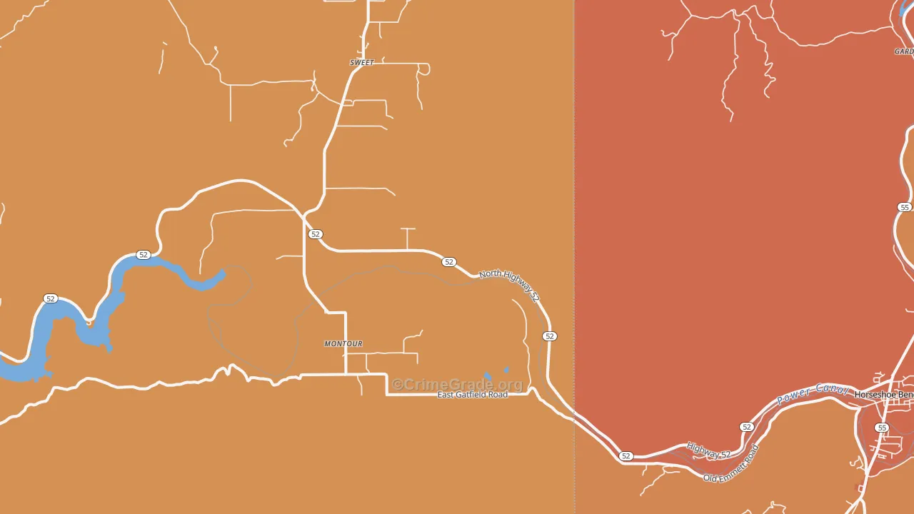 Montour, ID Map of Arson Rates