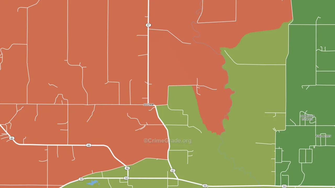 Montpelier, MS Map of Arson Rates