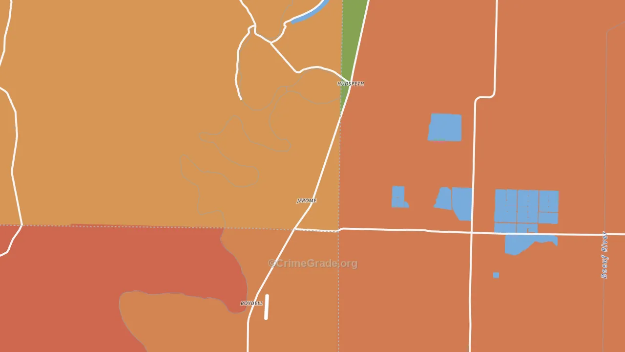 Montrose, AR Map of Arson Rates