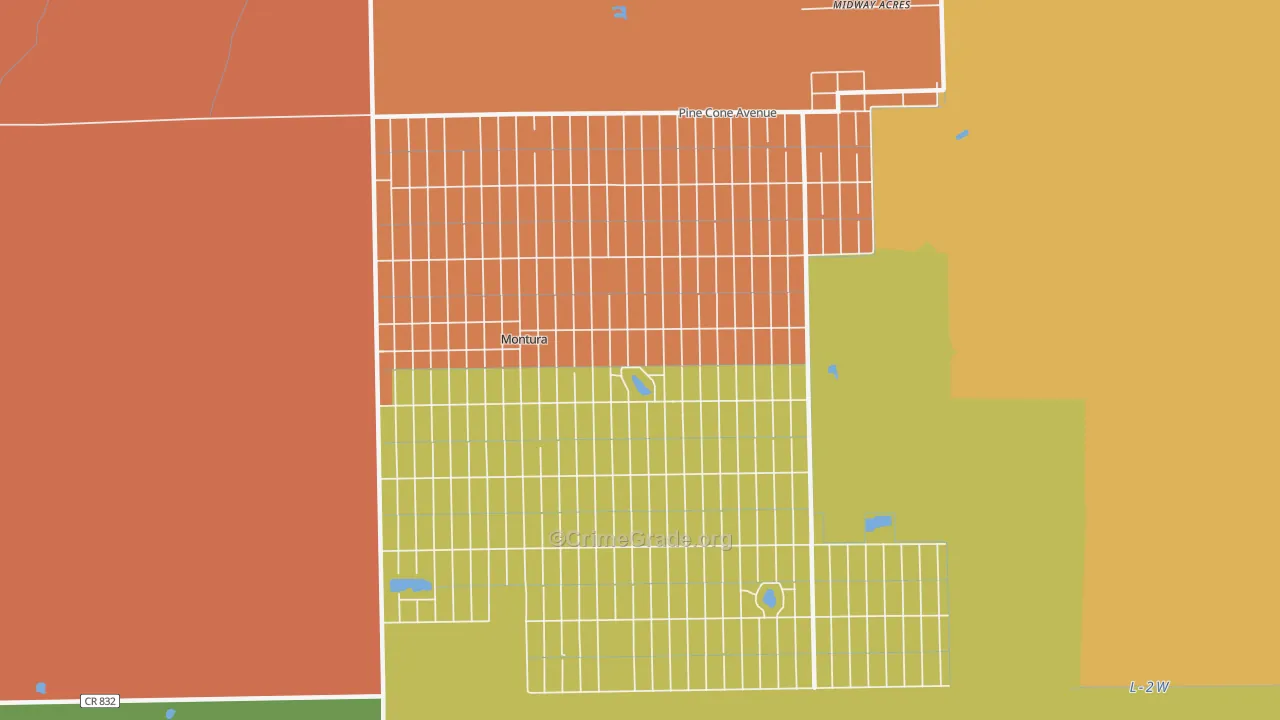 Montura, FL Map of Arson Rates