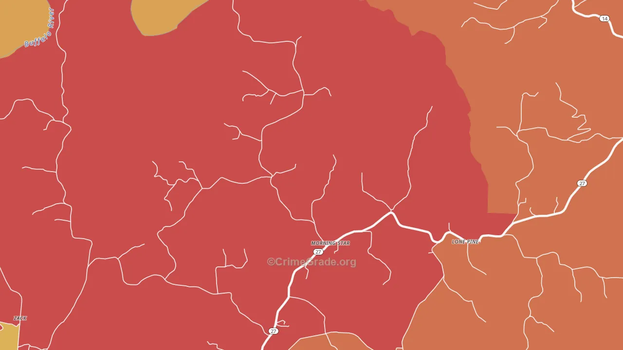 Morning Star, AR Map of Arson Rates