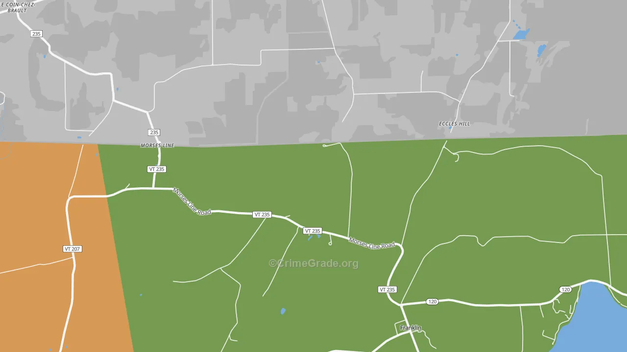 Morses Line, VT Map of Arson Rates