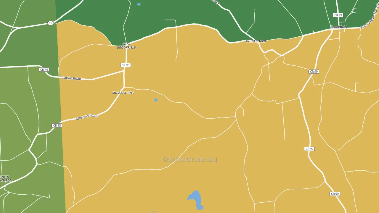 Moscow Hill, NY Map of Arson Rates