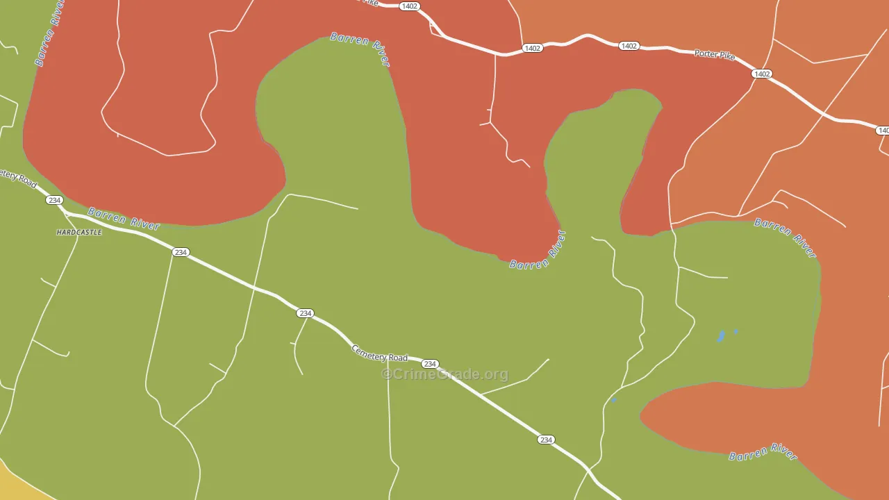 Motley, KY Map of Arson Rates