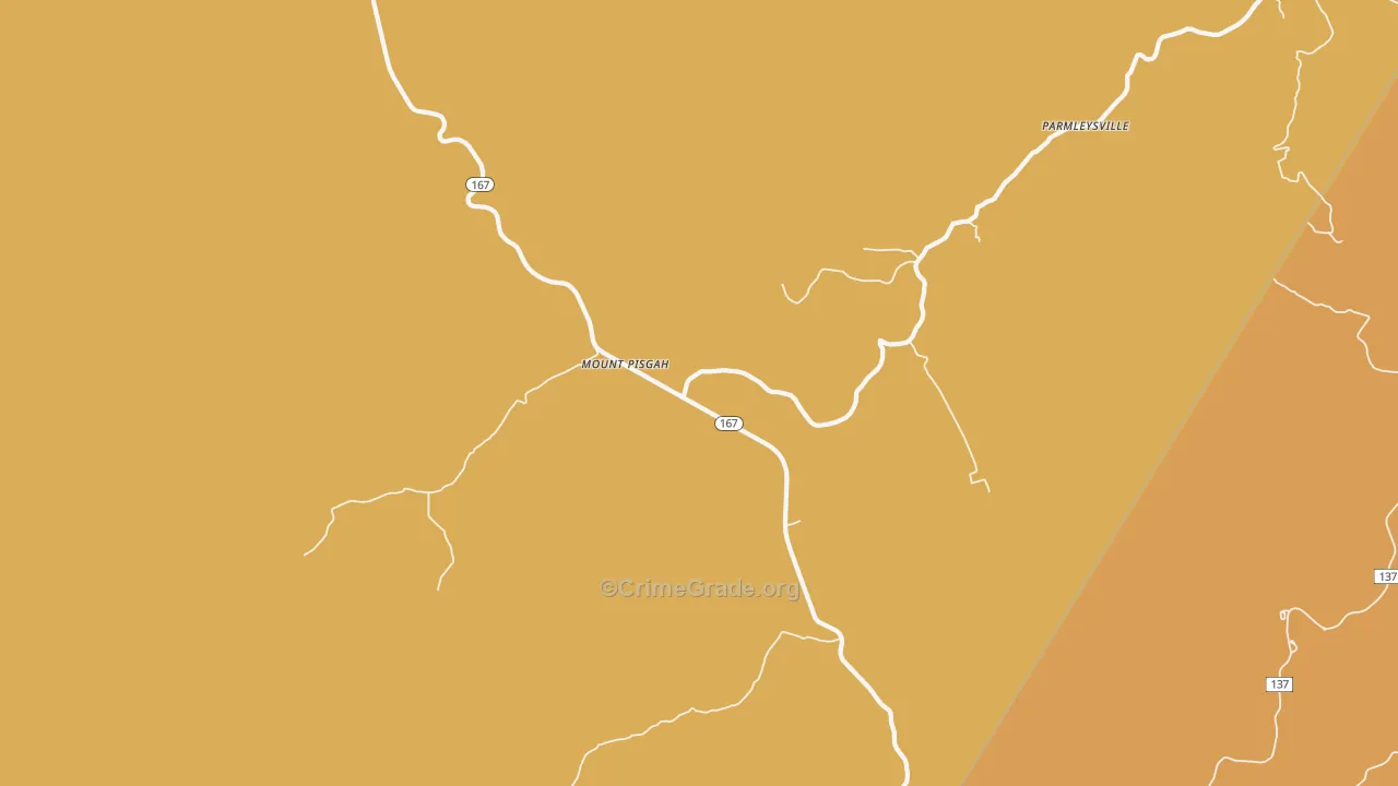 Mount Pisgah, KY Map of Arson Rates