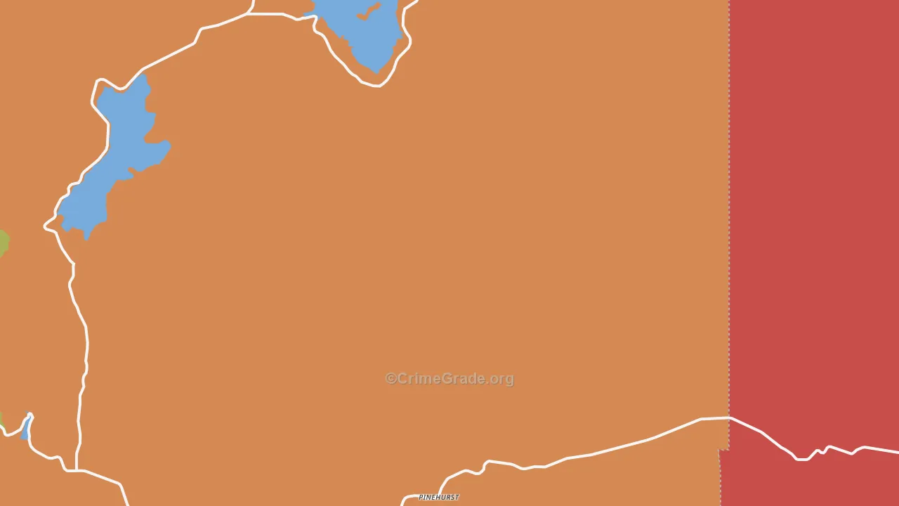 Mountain View, OR Map of Arson Rates