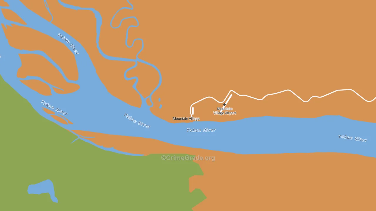 Mountain Village, AK Map of Arson Rates